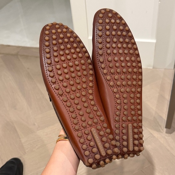 Louis Vuitton Brown Leather Slip-On Loafers
